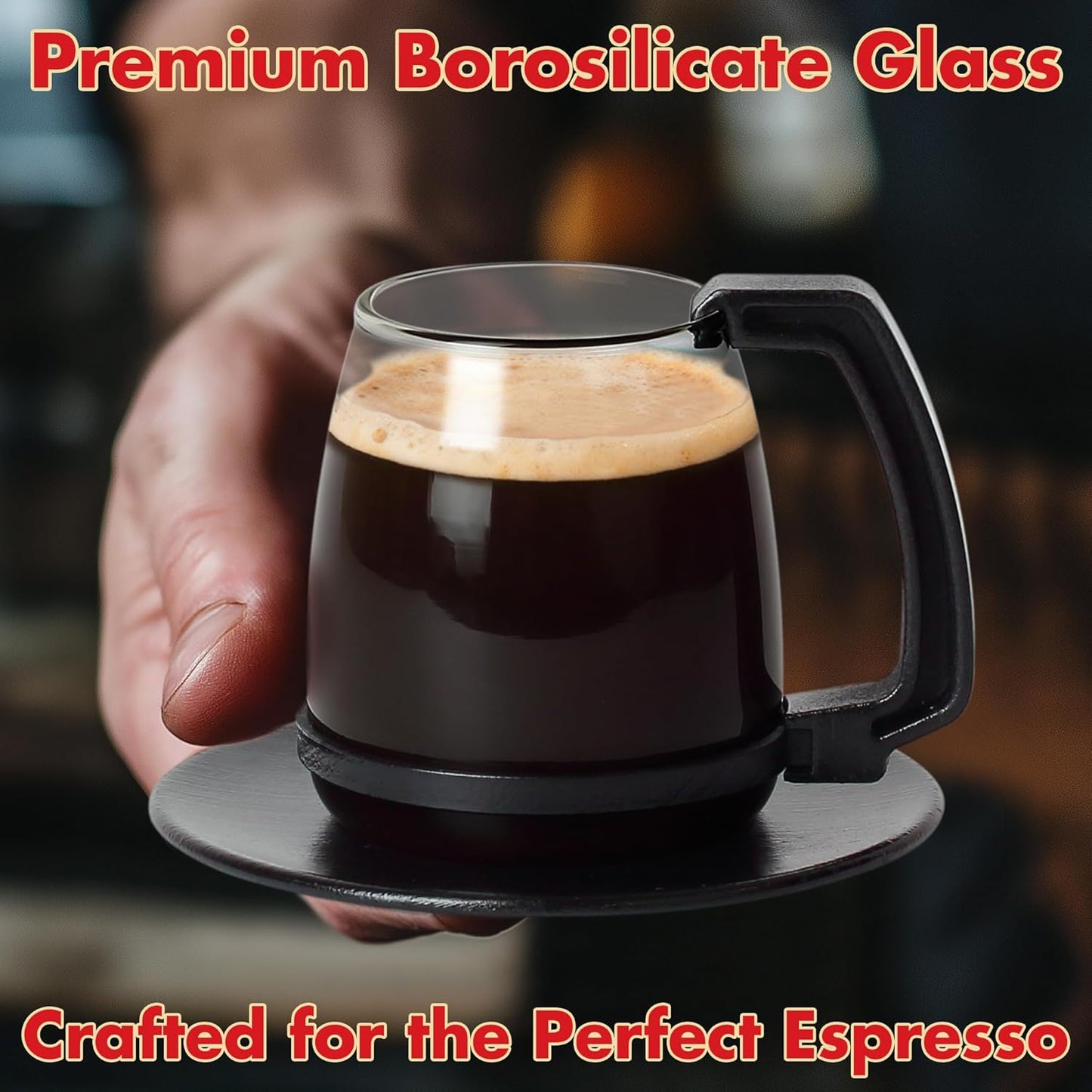 Caedrea Diner-Style 20 oz Borosilicate Glass Coffee Pot Mug – Spill-Proof Silicone Lid, Retro Gag Gift for Coffee Lovers