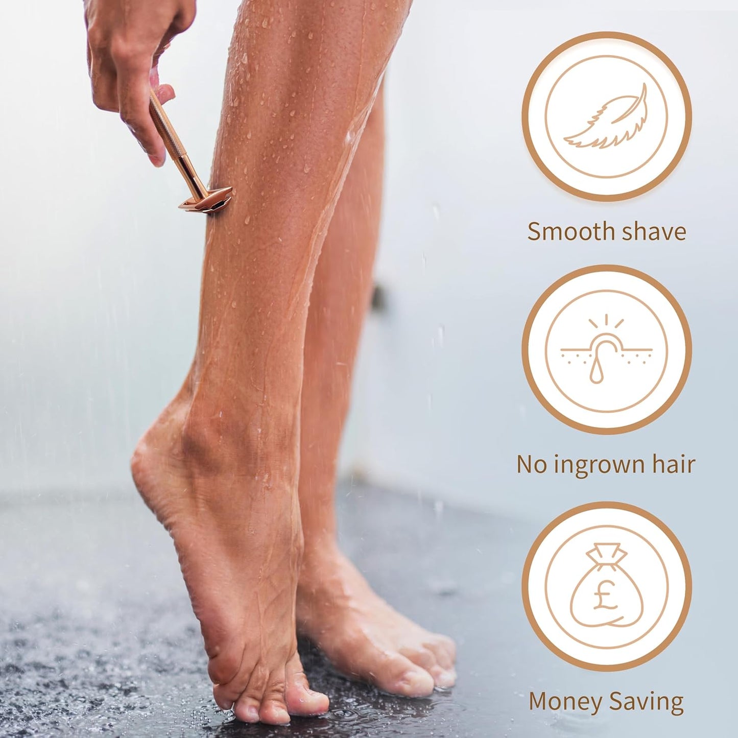 Cardi™ Safety Razor + Free 10 Premium Blades