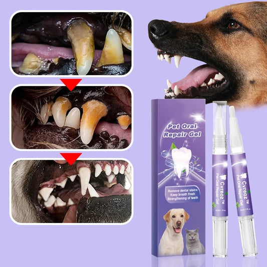 Pet Oral Care Gel | Teeth Brightening Pen for Dogs & Cats