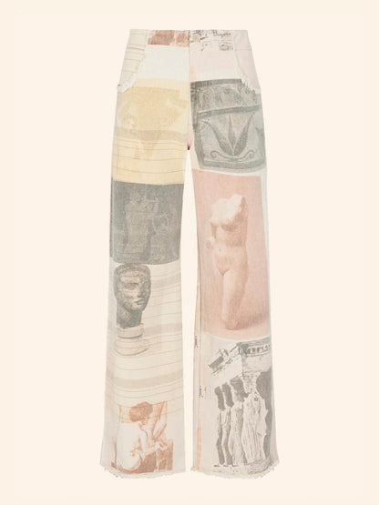 MusePrint™ – Artistic Wide-Leg Jeans