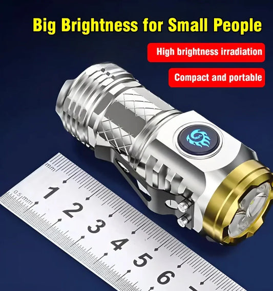 (Version 1) TriBeam™ Three-eyed Monster Mini Flash Super Power Flashlight