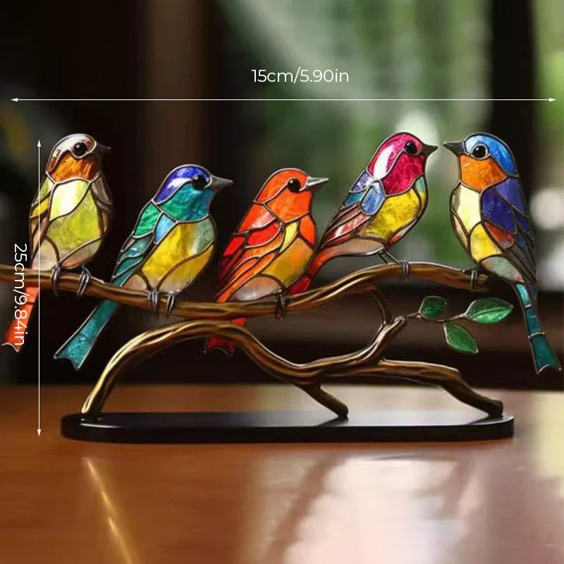 Birds on Branches™ Stained Glass Ornament