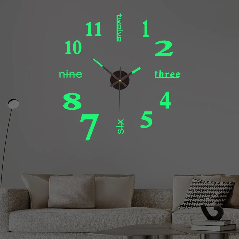 TimeScape™ 3D Wall Decal Decorative Clock