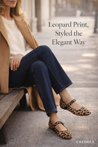Leopard Mary Jane Flats — Timeless Comfort with Refined Character