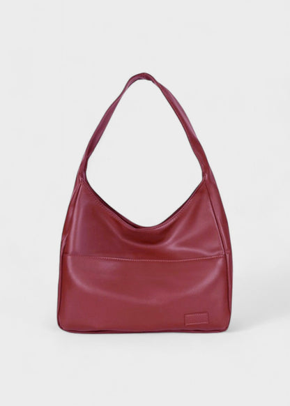 Midnight Shoulder Bag| Minimalist Vegan Leather Tote