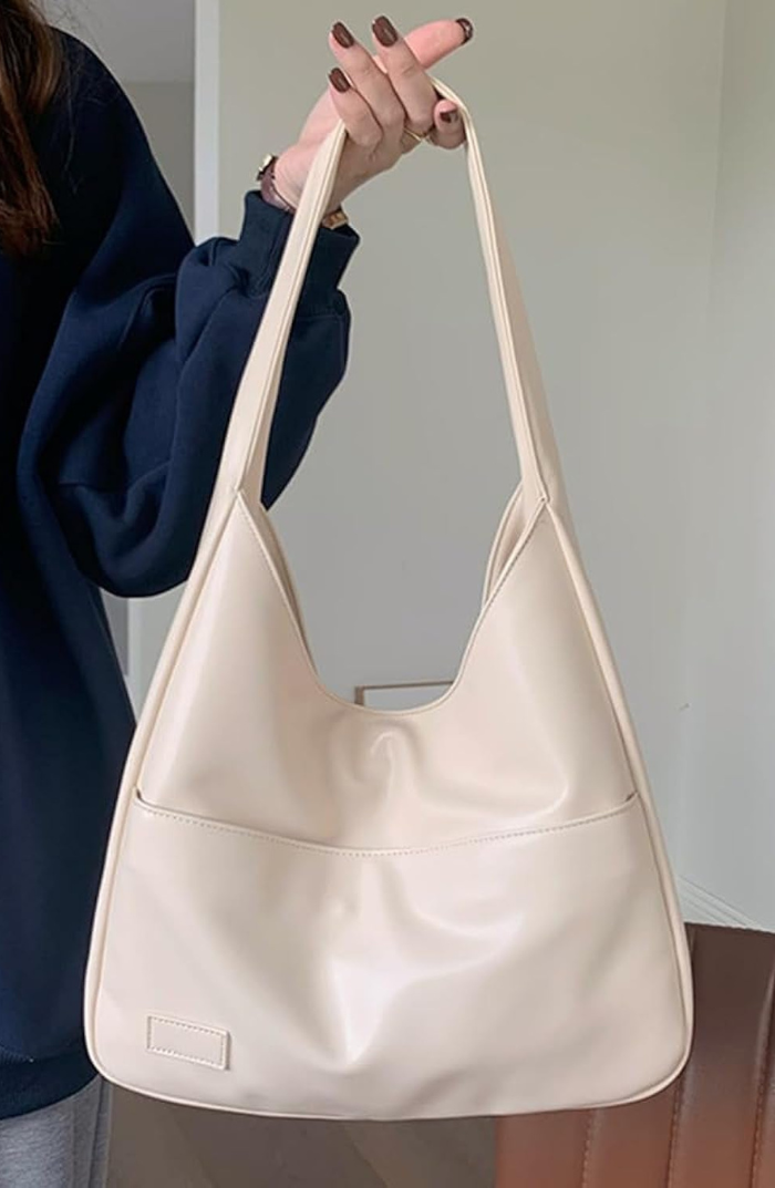 Midnight Shoulder Bag| Minimalist Vegan Leather Tote