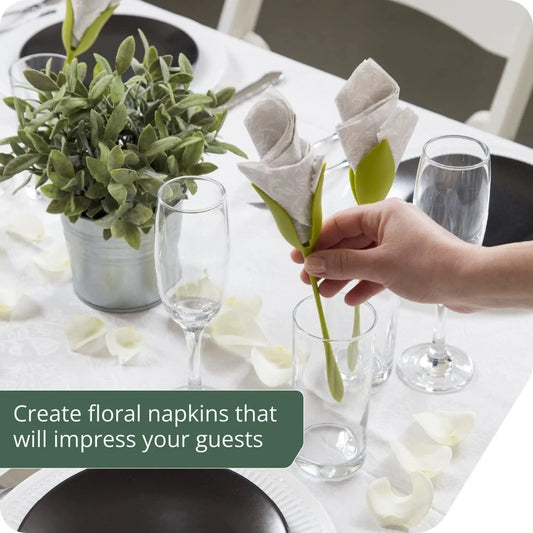 Florence™ - Roll Napkins into Elegant Flowers (2 Pcs)