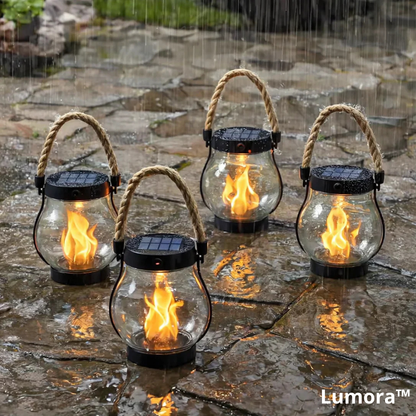Lumora™ – Solar Lantern Outdoor Lights
