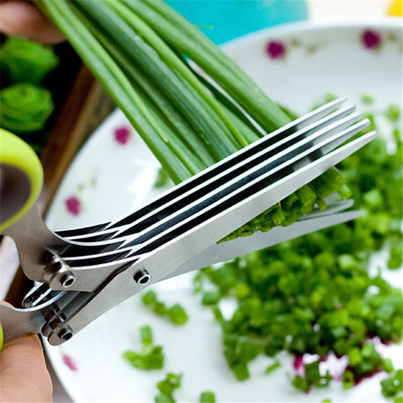 FineFive™ - Leaf kitchen salad scissors