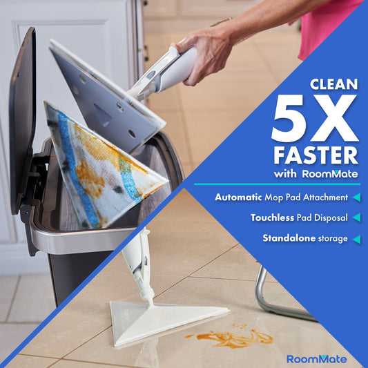 Moppet™ - Multi-Surface Spray Mop & Holder System