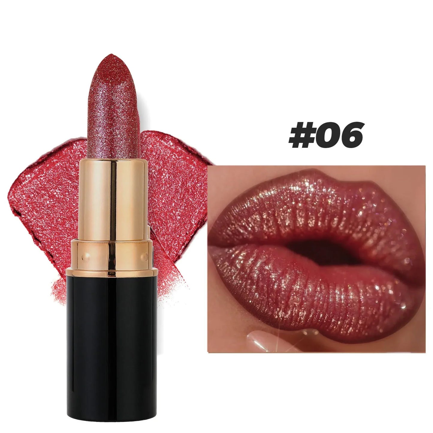 Matte Glitter Lipstick Waterproof