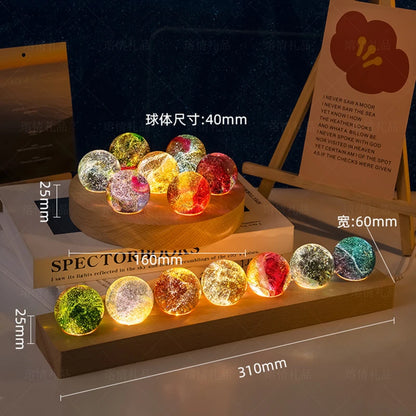 Cosmic Model Glass Ball Beads Glass Ball Seven Star Formation Birthday Gift Home Decor Luminous Planet Astronomy Planets Ball