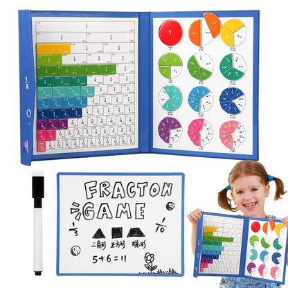 Math Magnetic Tiles Toys - Fractions & Percentages