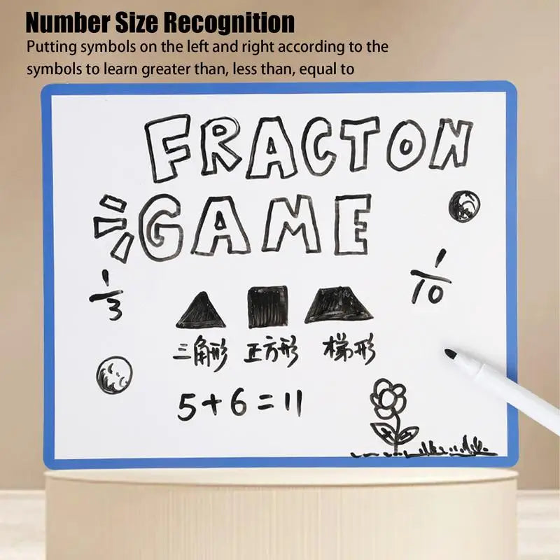 Math Magnetic Tiles Toys - Fractions & Percentages