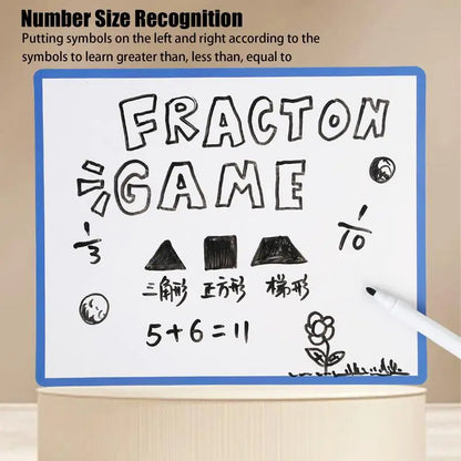 Math Magnetic Tiles Toys - Fractions & Percentages