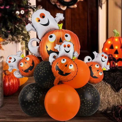 Happy Halloween Balloon Set Pumpkin Decor