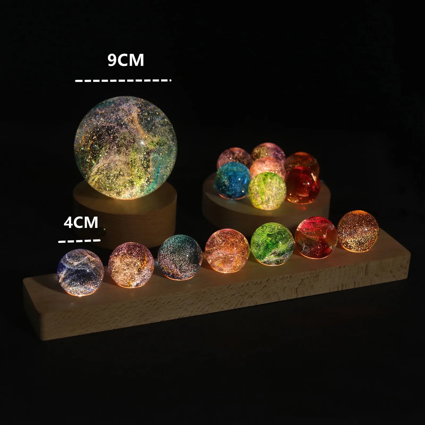 Cosmic Model Glass Ball Beads Glass Ball Seven Star Formation Birthday Gift Home Decor Luminous Planet Astronomy Planets Ball