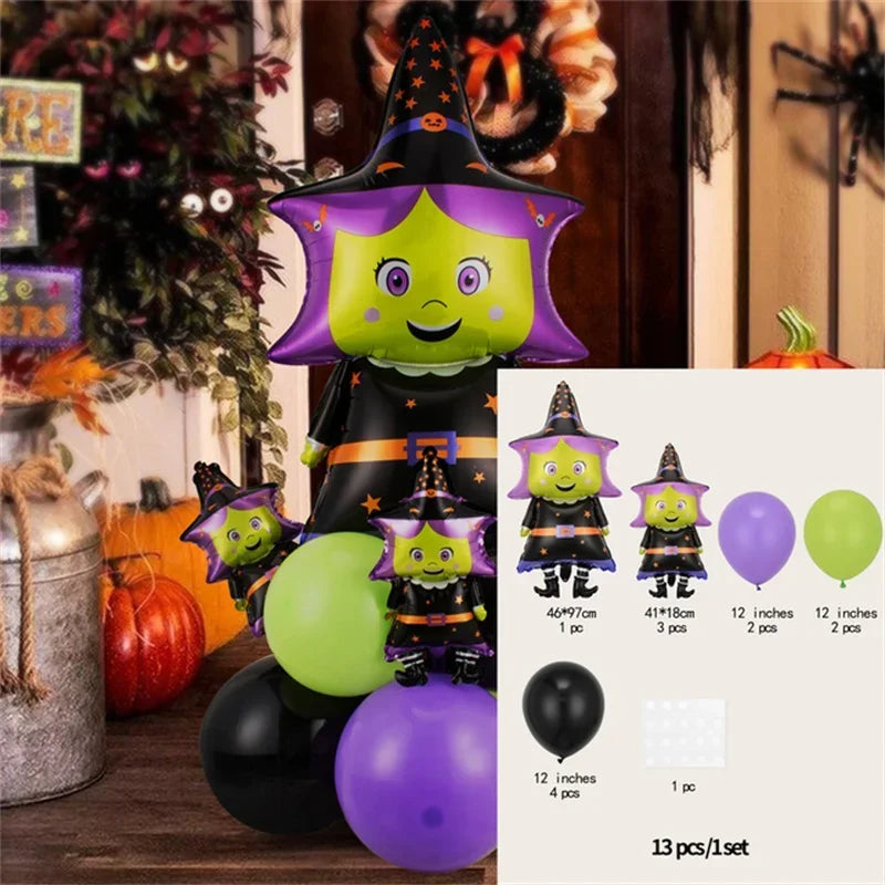 Happy Halloween Balloon Set Pumpkin Decor