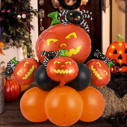 Happy Halloween Balloon Set Pumpkin Decor