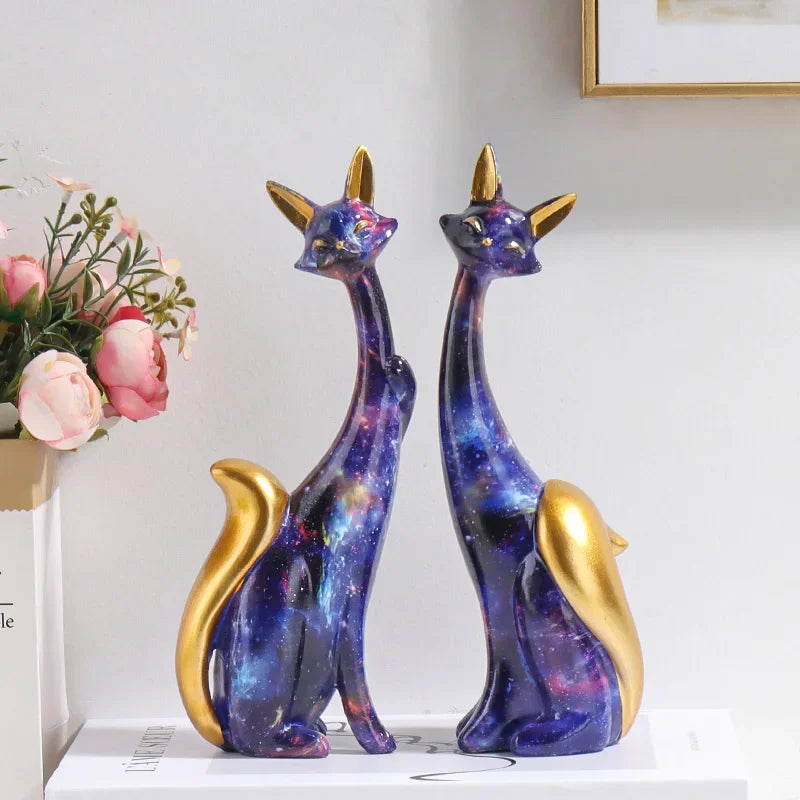Nordic Art Oil Painting Graffiti Ornaments Figurine