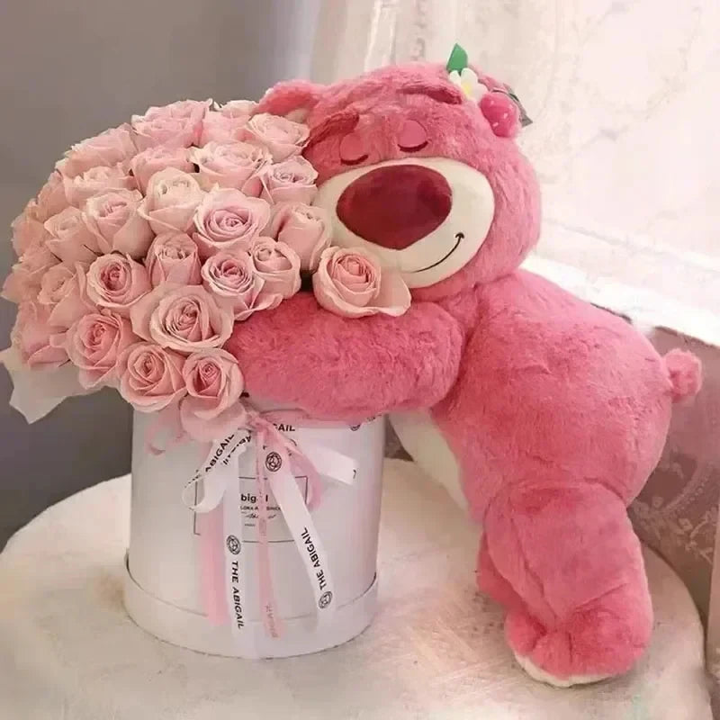 Cute Bear Strawberry Plush Pillow Stuffed Toys