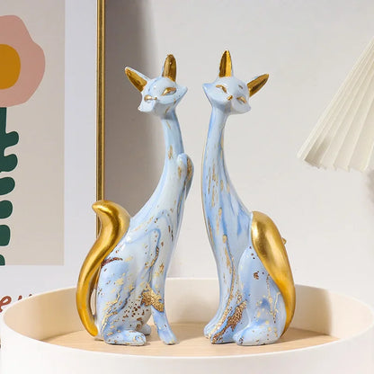 Nordic Art Oil Painting Graffiti Ornaments Figurine