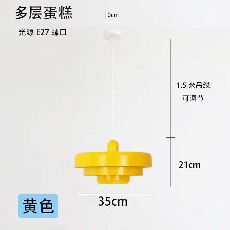 LED Ceiling Chandelier Orange Pendant Lamp