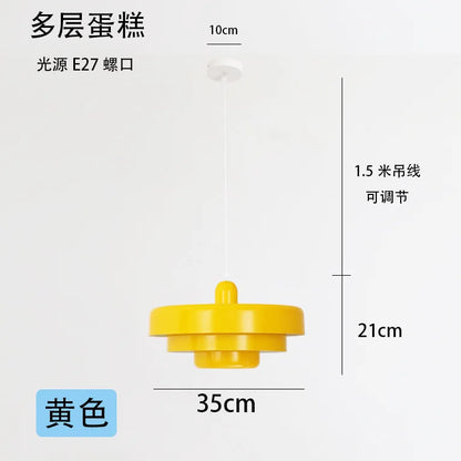 LED Ceiling Chandelier Orange Pendant Lamp