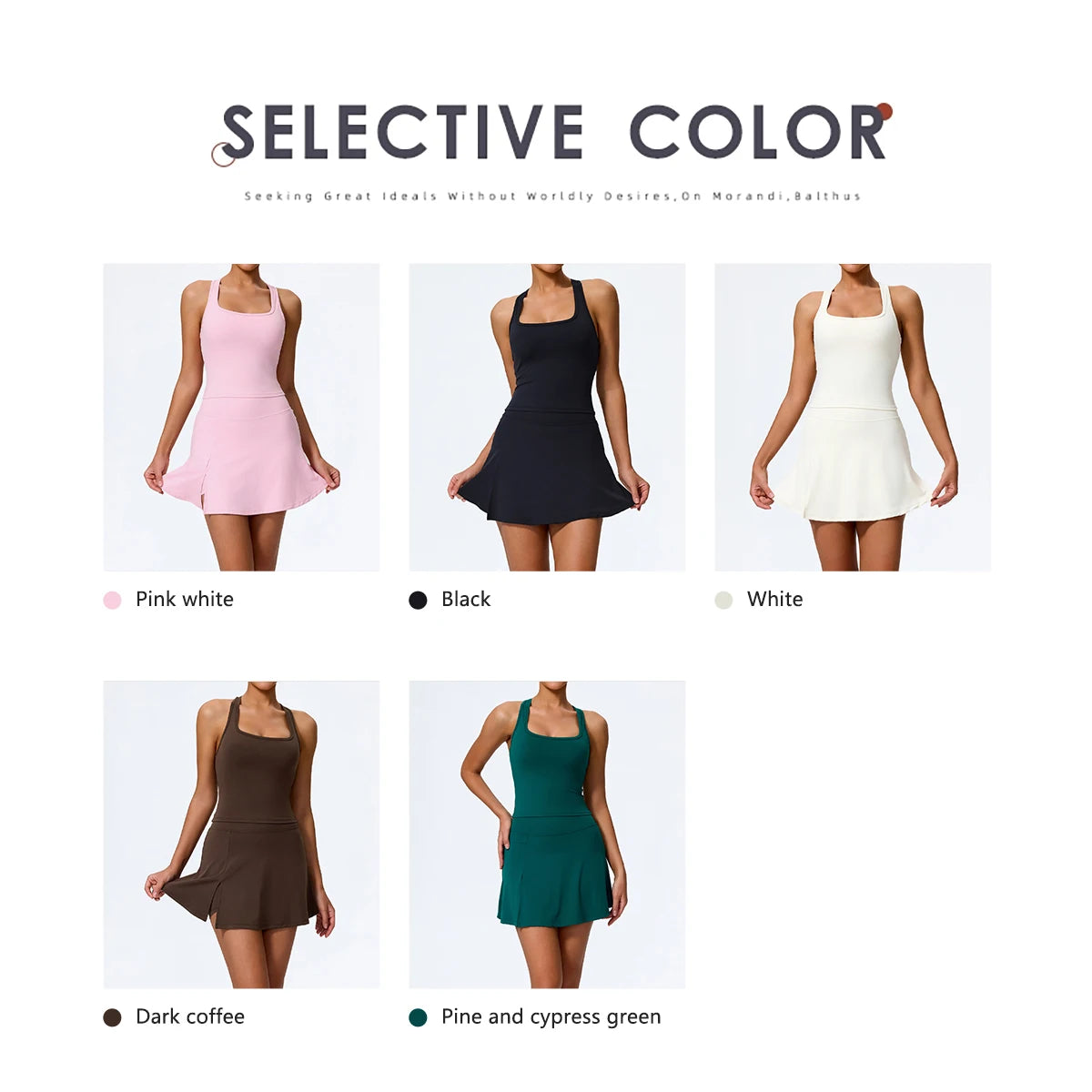 2Pcs Sports Skirt Woman Set High Waist Yoga Set