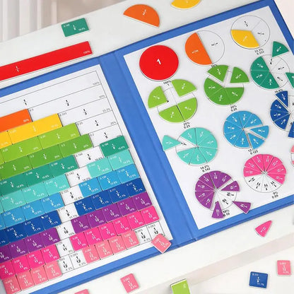 Math Magnetic Tiles Toys - Fractions & Percentages