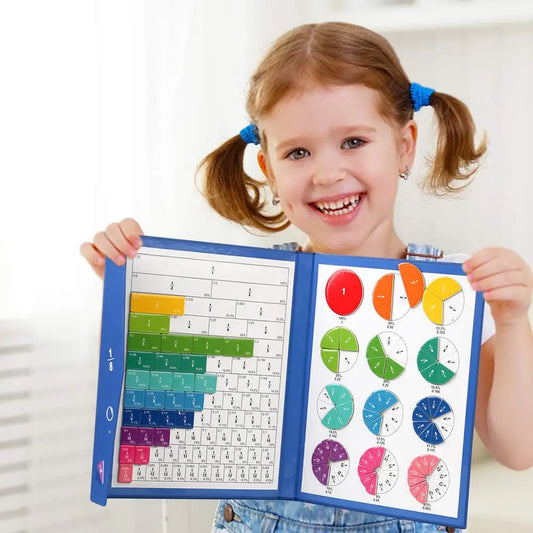 Math Magnetic Tiles Toys - Fractions & Percentages