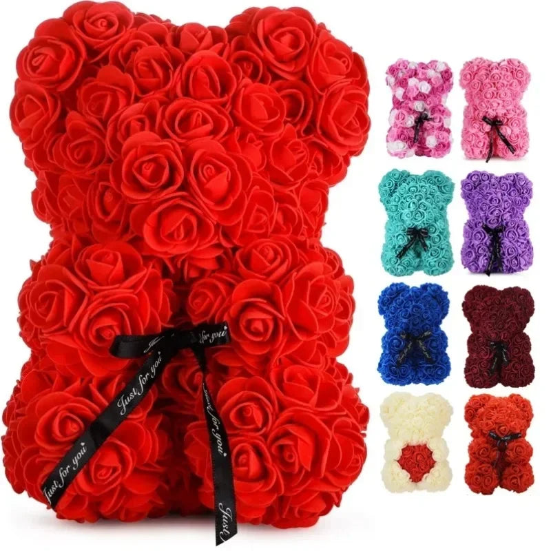 Eternal Rose Teddy Bear (25CM)