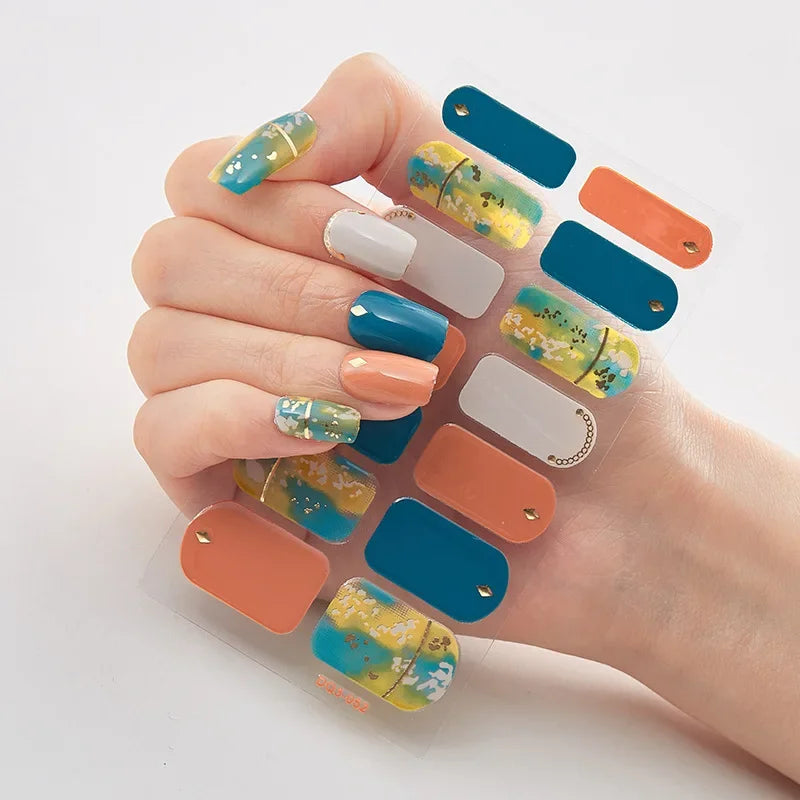 Nail art Stickers - 3D Art Nail Polished Sticker Cover