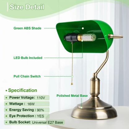 Modern bank desk lamp