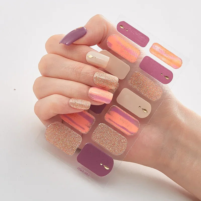 Nail art Stickers - 3D Art Nail Polished Sticker Cover
