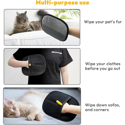 1+1 FREE | GroomPet™ 2-in-1 Pet Hair & Lint Remover Grooming Glove