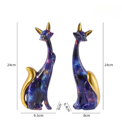 Nordic Art Oil Painting Graffiti Ornaments Figurine