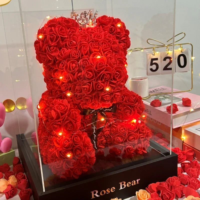 Eternal Rose Teddy Bear (25CM)