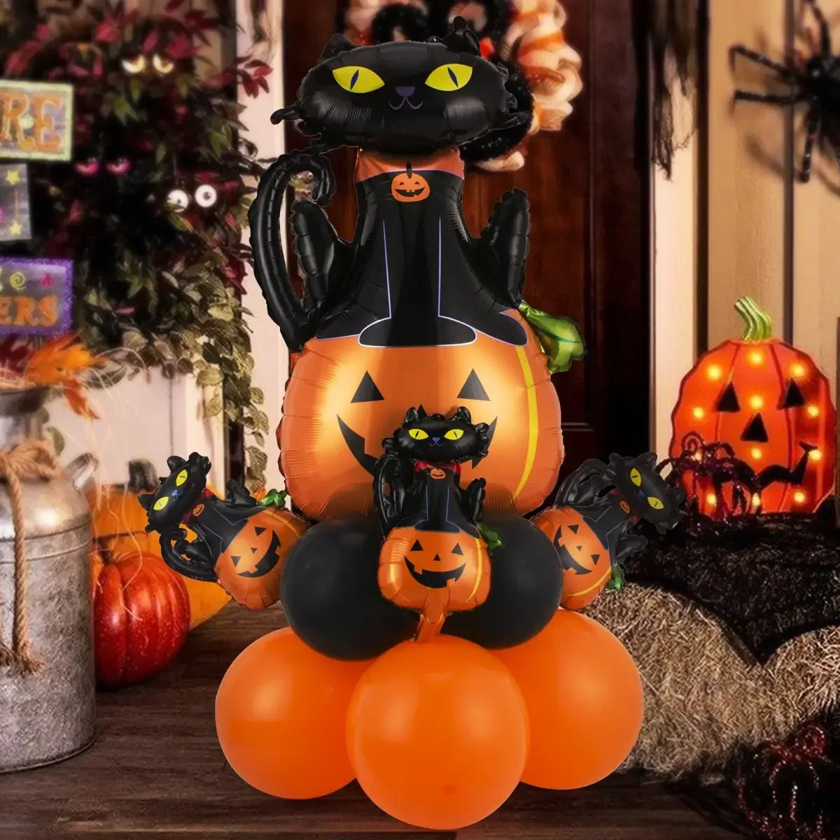 Happy Halloween Balloon Set Pumpkin Decor