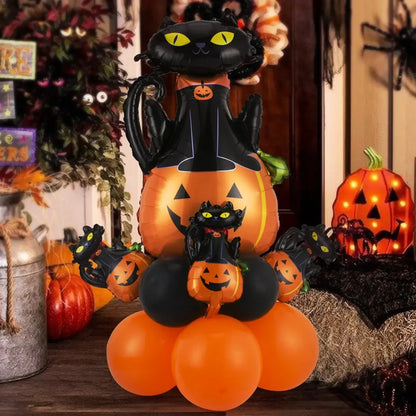 Happy Halloween Balloon Set Pumpkin Decor