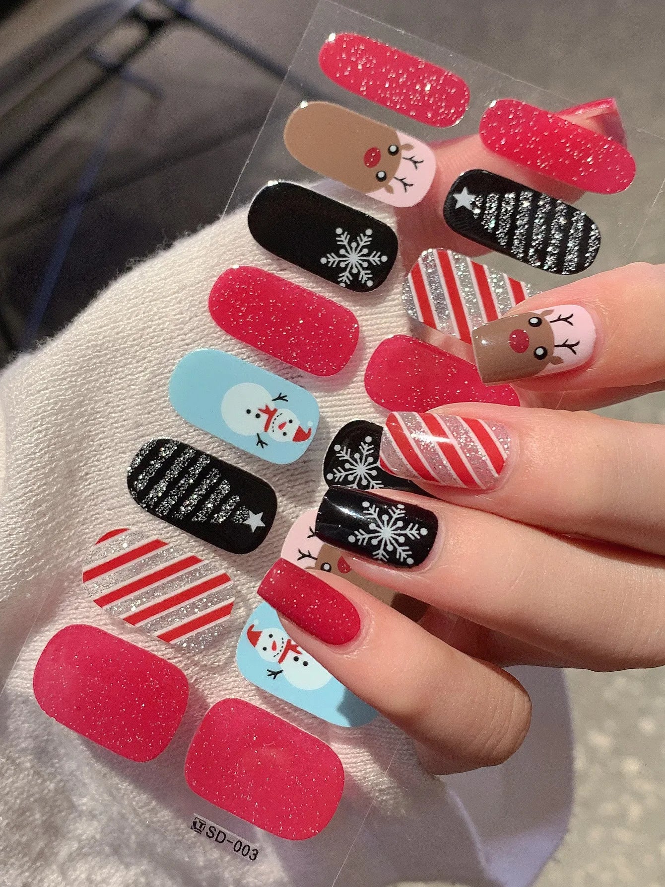 Nail art Stickers - 3D Art Nail Polished Sticker Cover