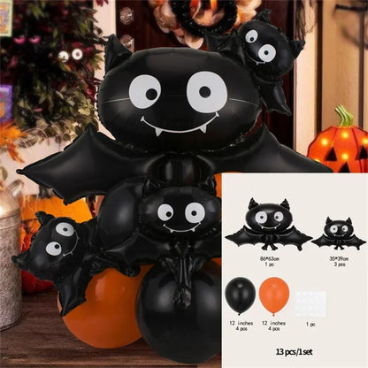 Happy Halloween Balloon Set Pumpkin Decor