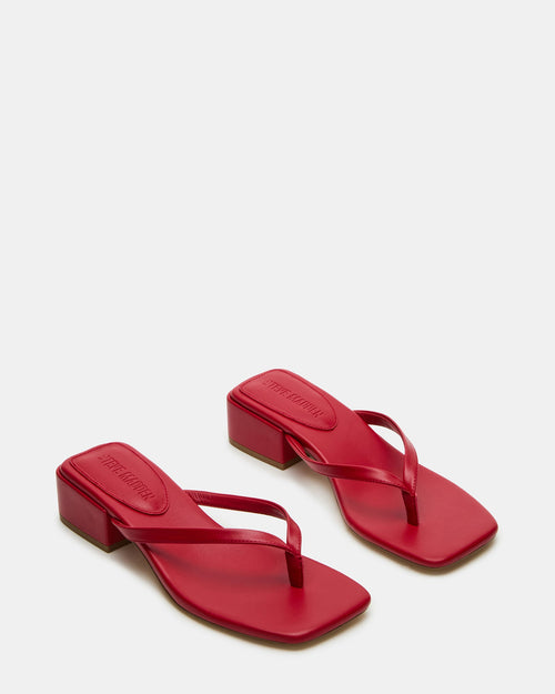 Lava Luxe™ Bold Red Heeled Slide