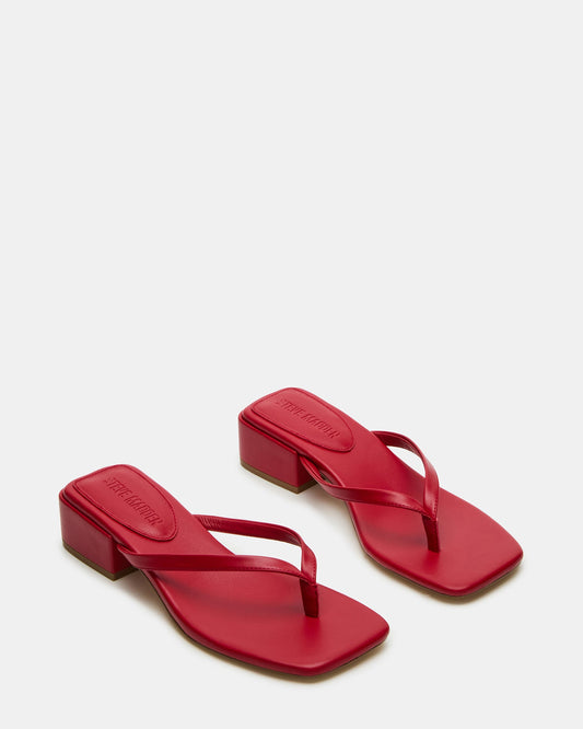 Lava Luxe™ Bold Red Heeled Slide