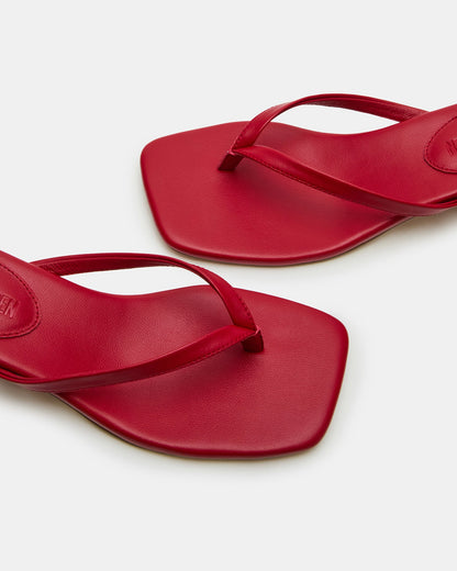 Lava Luxe™ Bold Red Heeled Slide