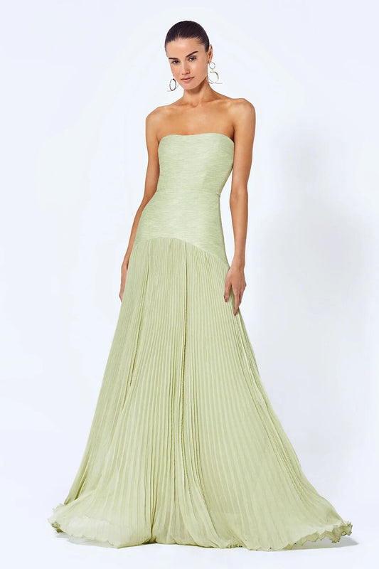 Anya™ - Flowy Green Long Dress