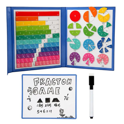 Math Magnetic Tiles Toys - Fractions & Percentages
