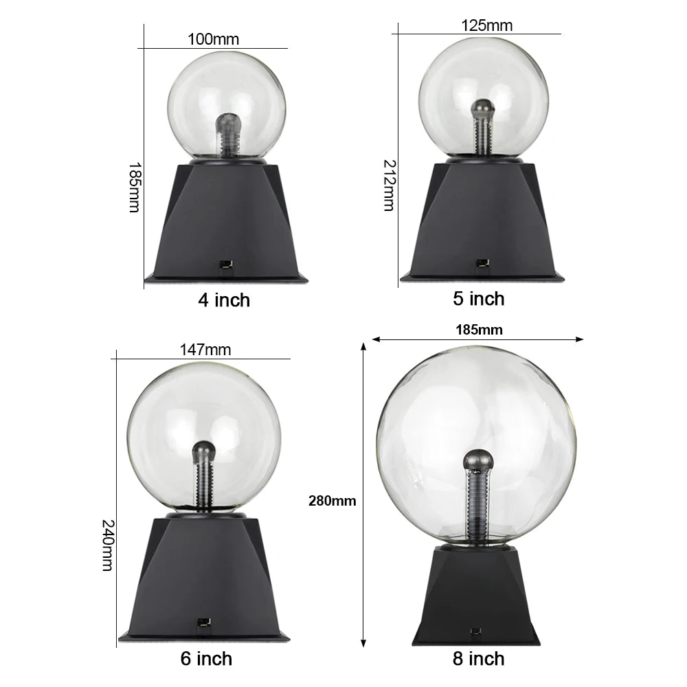 LED Magic Plasma Ball Night Light Lamp