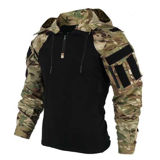 Camouflage Multicam Military Combat T-Shirt Men Tactical Shirt Airsoft