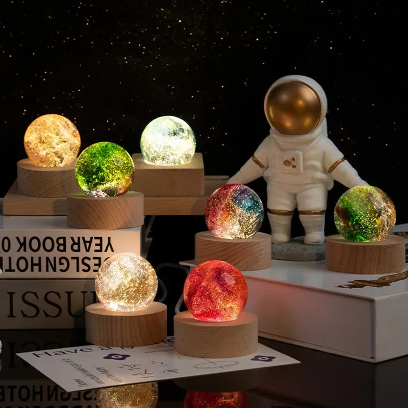 Cosmic Model Glass Ball Beads Glass Ball Seven Star Formation Birthday Gift Home Decor Luminous Planet Astronomy Planets Ball